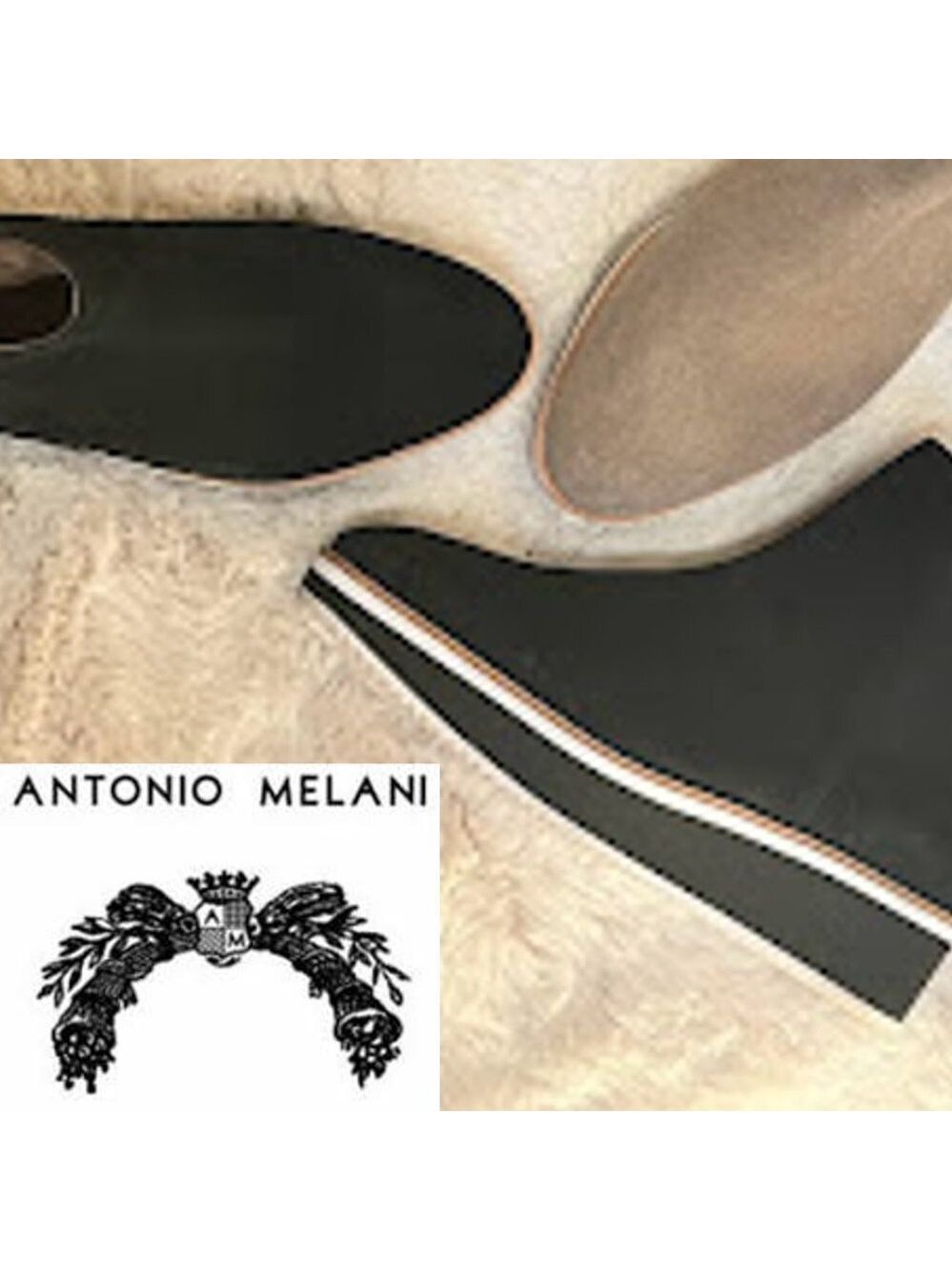 🎩🗝️ NWOB ANTONIO MELANI, the Brexton Suede Wedge Booties